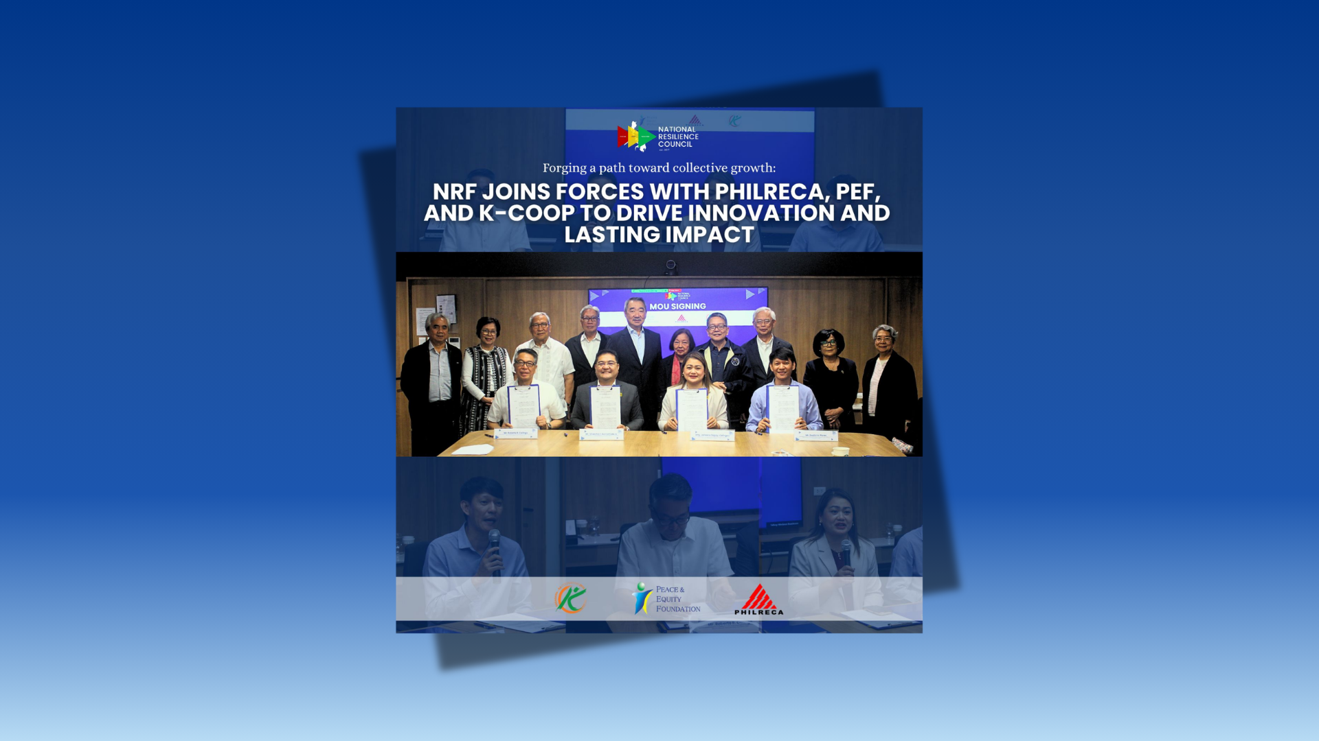 NRF joins forces with PHILRECA, PEF, and K-COOP to drive innovation and lasting impact!