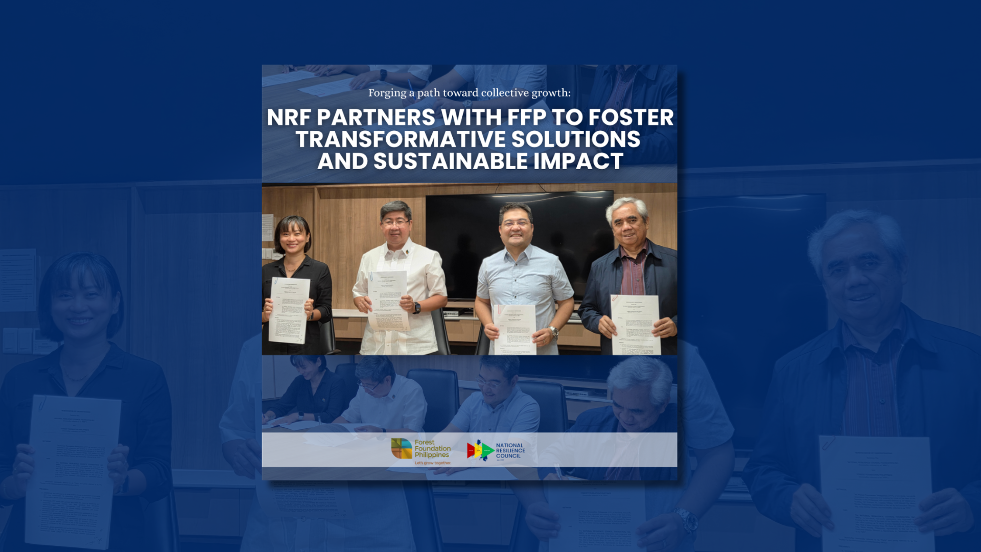 NRF partners with Forest Foundation Philippines (FFP) to foster transformative solutions and sustainable impact